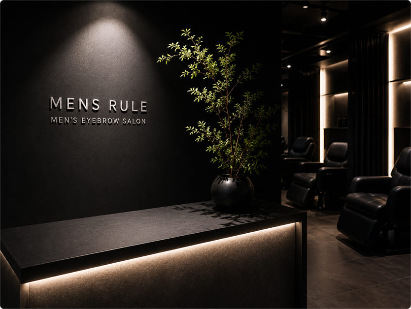 MEN'S RULEの受付と店内